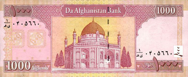 1000 afghan afghanis