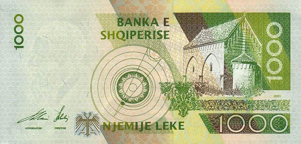 1000 albanian leks