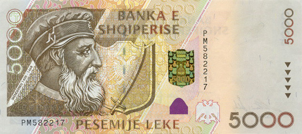 5000 albanian leks