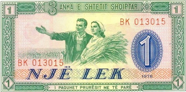 1 Albanian lek ALL