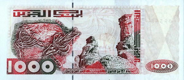 1000 algerian dinars