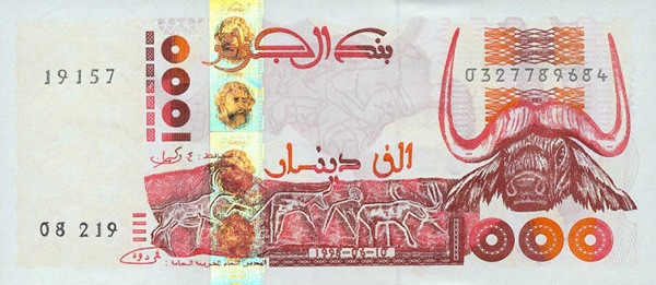 1000 algerian dinars