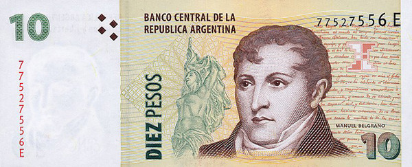 10 argentine peso