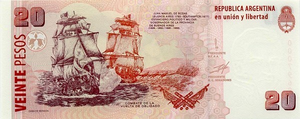 20 argentine peso