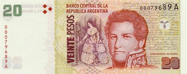20 argentine peso