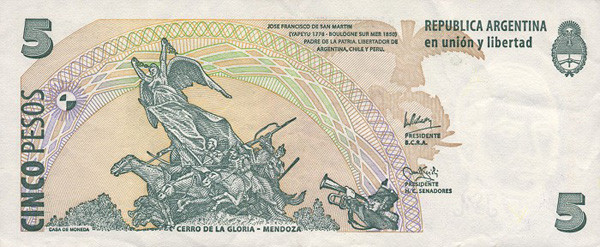 5 argentine peso