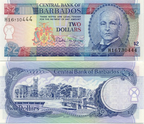 BBD Barbados dollar 2