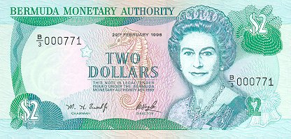 BMD Bermudian dollar 2