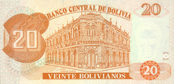 20 bolivian bolivianos