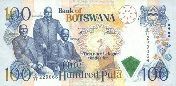 100 botswana pulas