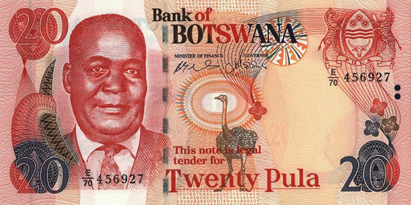 20 botswana pulas