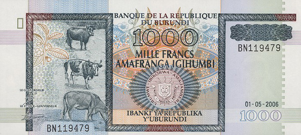 1000 burundi francs