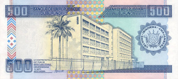 500 burundi francs