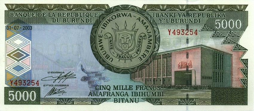 5000 burundi francs