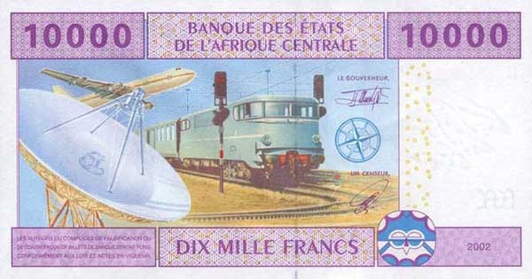 10000 cfa francs beac