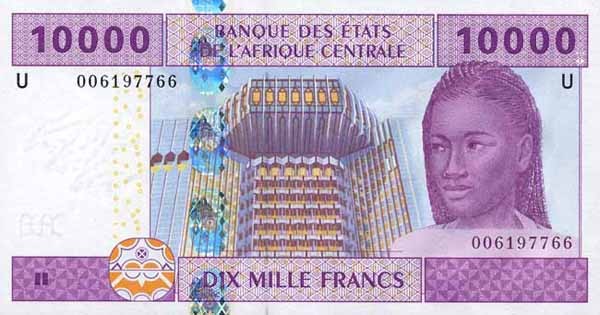 10000 cfa francs beac