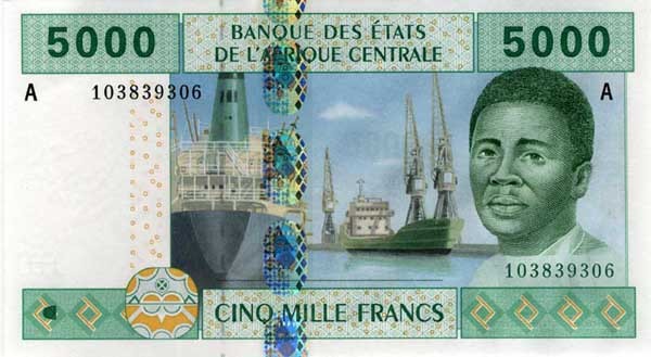 5000 cfa francs beac