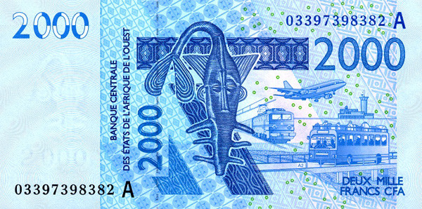 2000 cfa francs bceao