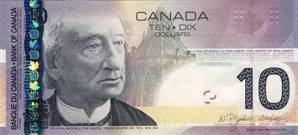 10 canadian dollars
