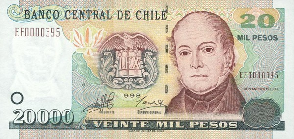 20000 chilean pesos