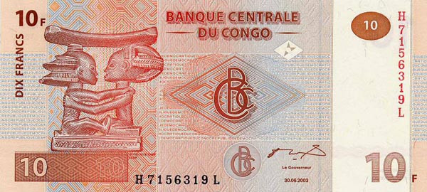 10 congolese franc