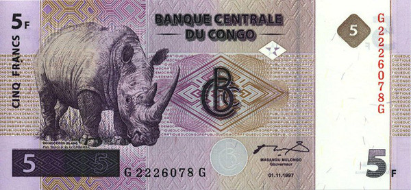 5 congolese franc