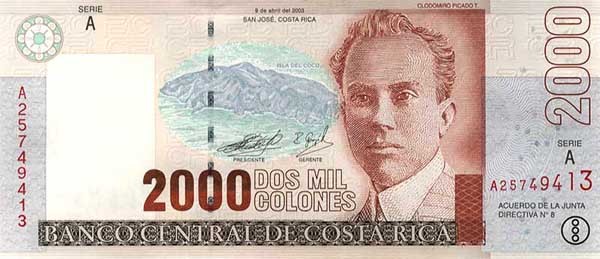 2000 costa rican colons