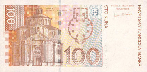 100 croatian kunas