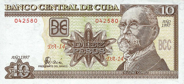 10 cuban peso