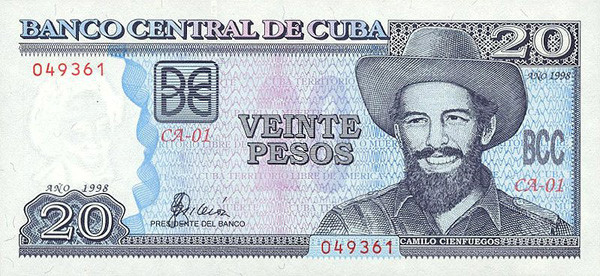 20 cuban peso