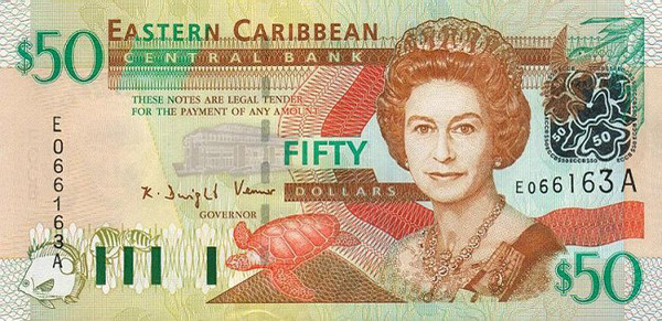 50 east caribbean dollars