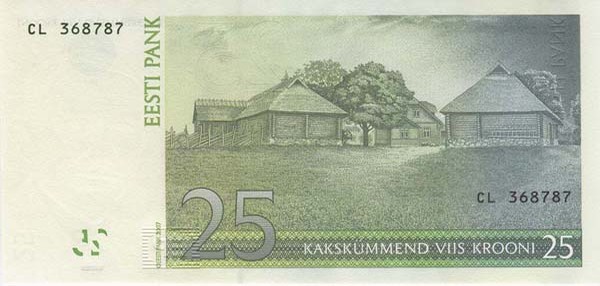 25 estonian kroon