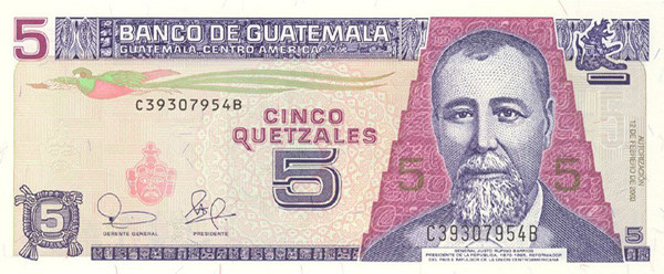 5 guatemalan quetzal