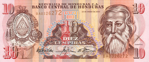 10 honduran lempira