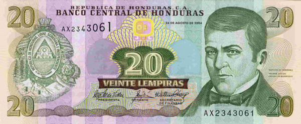 20 honduran lempira