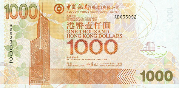 1000 hong kong dollars