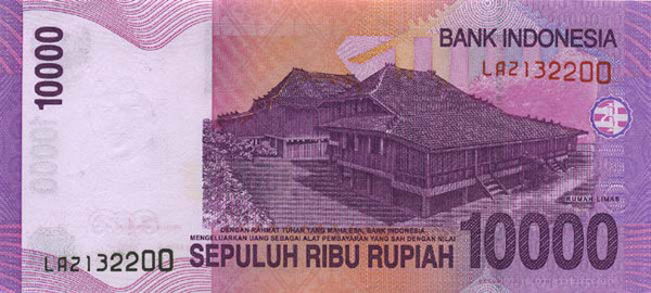 10000 indonesian rupiahs