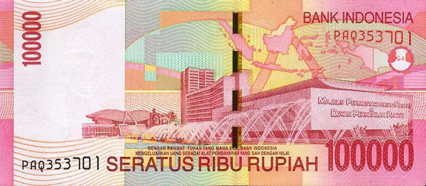 100000 indonesian rupiahs