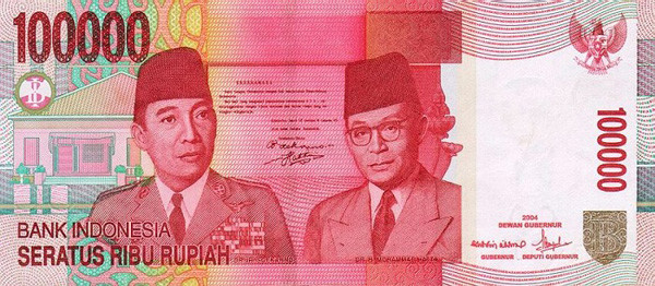 100000 indonesian rupiahs