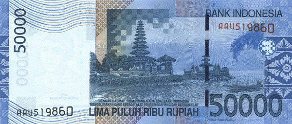 50000 indonesian rupiahs