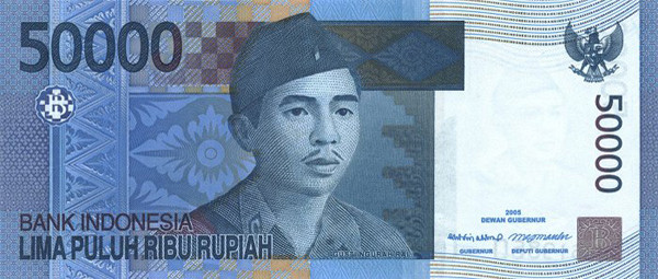 50000 indonesian rupiahs