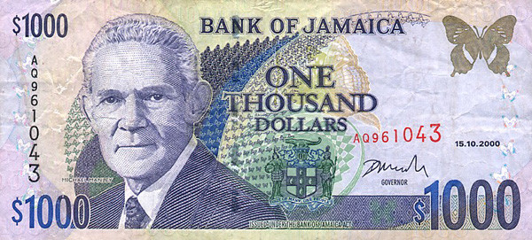 1000 jamaican dollars