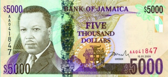 5000 jamaican dollars