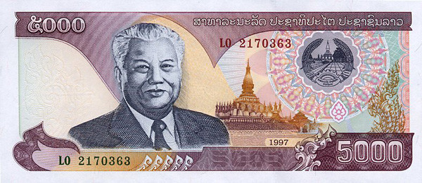 5000 lao pdr kip
