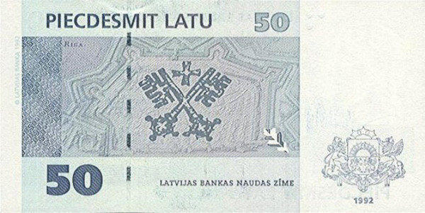 50 latvian lati