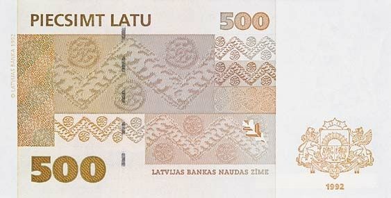 500 latvian lati