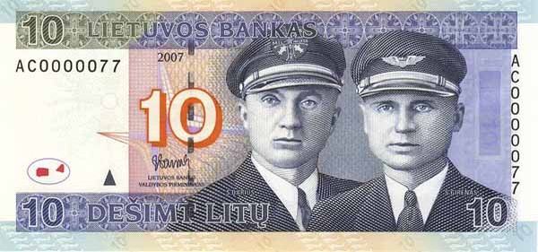 10 lithuanian litai