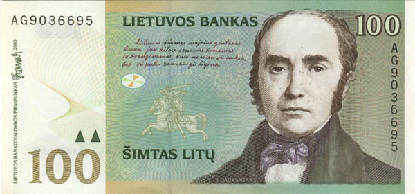 100 lithuanian litai