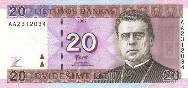 20 lithuanian litai