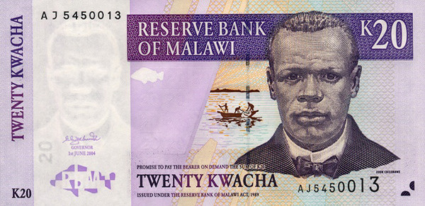 20 malawian kwachas